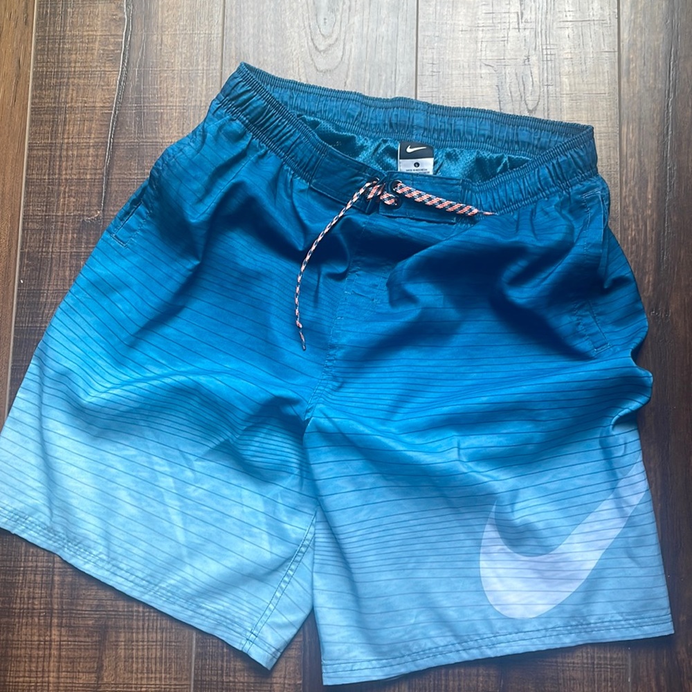 Nike, Large, mens swim shorts, teal green